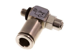 Durchflussregelventil Meter-In-Winkelstück 6 mm - M5 Messing Schlitzschraube Banjo