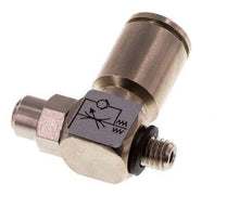 Durchflussregelventil Meter-In-Winkelstück 6 mm - M5 Messing Schlitzschraube Banjo