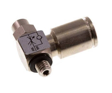 Durchflussregelventil Meter-In-Winkelstück 6 mm - M5 Messing Schlitzschraube Banjo