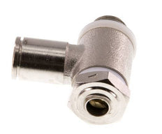 Durchflussregelventil Meter-In-Winkelstück 6 mm - G1/8'' Messing Schlitzschraube Banjo