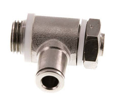 Durchflussregelventil Meter-In-Winkelstück 6 mm - G1/4'' Messing Schlitzschraube Banjo
