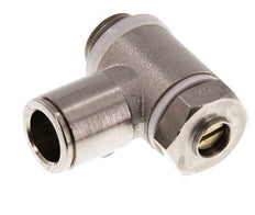 Flow Control Valve Meter-In Elbow 10 mm - G1/4'' Brass Slotted Screw Banjo