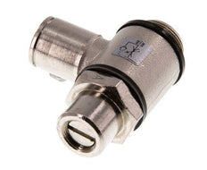 Durchflussregelventil Meter-In-Winkelstück 10 mm - G3/8'' Messing Schlitzschraube Banjo