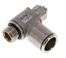 Durchflussregelventil Abgangswinkel 12 mm - G1/4'' Messing Schlitzschraube