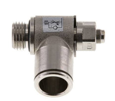 Flow Control Valve Meter-Out Elbow 12 mm - G1/4'' Brass Slotted Screw