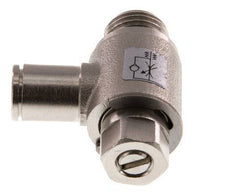 Durchflussregelventil Meter-In-Winkelstück 6 mm - G1/4'' Messing Schlitzschraube