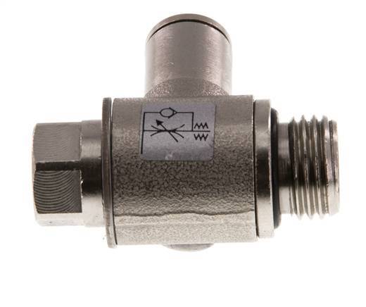 Durchflussregelventil Meter-In-Winkelstück 6 mm - G1/4'' Messing Schlitzschraube