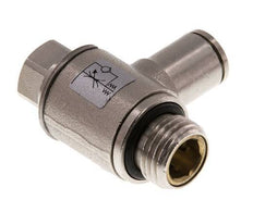 Durchflussregelventil Meter-In-Winkelstück 6 mm - G1/4'' Messing Schlitzschraube