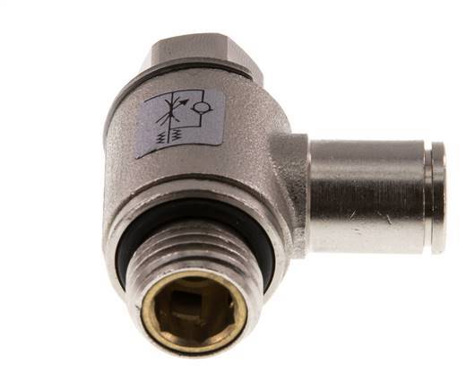 Durchflussregelventil Meter-In-Winkelstück 6 mm - G1/4'' Messing Schlitzschraube