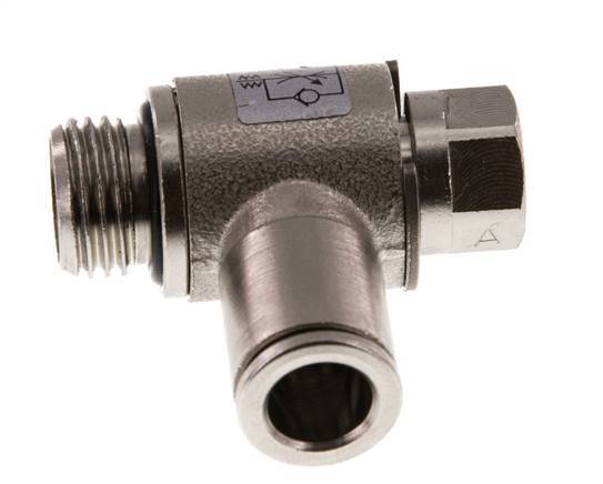 Durchflussregelventil Meter-In-Winkelstück 8 mm - G1/4'' Messing Schlitzschraube