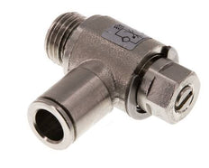 Flow Control Valve Meter-In Elbow 8 mm - G1/4'' Brass Slotted Screw