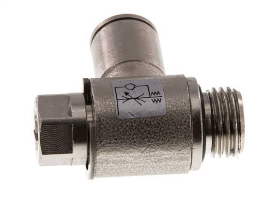 Durchflussregelventil Meter-In-Winkelstück 8 mm - G1/4'' Messing Schlitzschraube