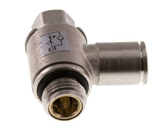 Durchflussregelventil Meter-In-Winkelstück 8 mm - G1/4'' Messing Schlitzschraube