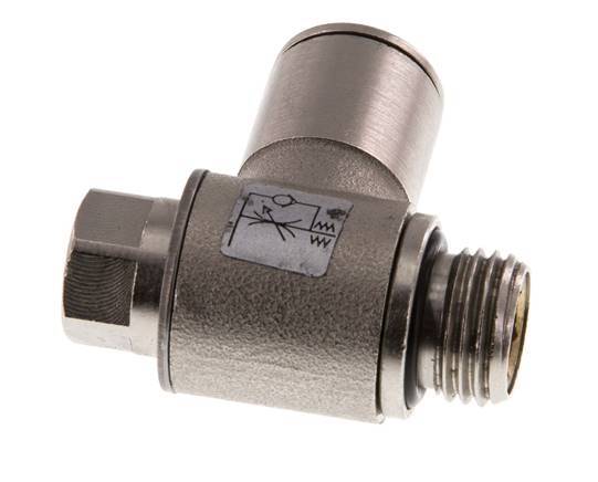 Durchflussregelventil Meter-In-Winkelstück 10 mm - G1/4'' Messing Schlitzschraube