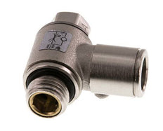 Durchflussregelventil Meter-In-Winkelstück 10 mm - G1/4'' Messing Schlitzschraube