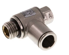 Durchflussregelventil Meter-In-Winkelstück 10 mm - G1/4'' Messing Schlitzschraube
