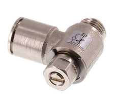 Durchflussregelventil Meter-In-Winkelstück 12 mm - G1/4'' Messing Schlitzschraube