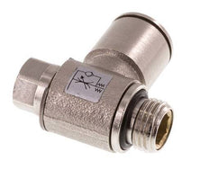 Durchflussregelventil Meter-In-Winkelstück 12 mm - G1/4'' Messing Schlitzschraube