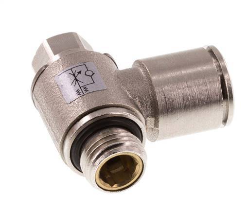 Durchflussregelventil Meter-In-Winkelstück 12 mm - G1/4'' Messing Schlitzschraube