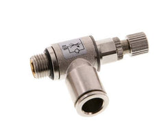 Durchflussregelventil Abgangswinkel 8 mm - G1/8'' Rändelschraube aus Messing