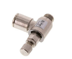 Durchflussregelventil Abgangswinkel 8 mm - G1/8'' Rändelschraube aus Messing