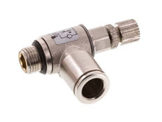Durchflussregelventil Meter-In-Winkelstück 8 mm - G1/8'' Rändelschraube aus Messing
