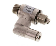 Flow Control Valve Meter-Out Rotatable 4 mm - G1/8'' Brass Slotted Screw
