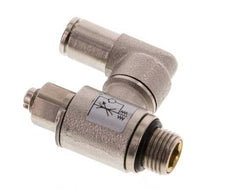 Durchflussregelventil Meter-Out drehbar 4 mm - G1/8'' Messing Schlitzschraube