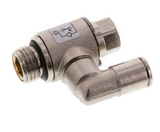 Durchflussregelventil Meter-Out drehbar 6 mm - G1/4'' Messing Schlitzschraube