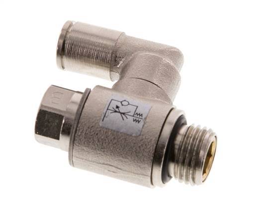 Durchflussregelventil Meter-Out drehbar 6 mm - G1/4'' Messing Schlitzschraube