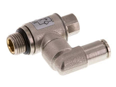 Flow Control Valve Meter-In Rotatable 4 mm - G1/8'' Brass Slotted Screw