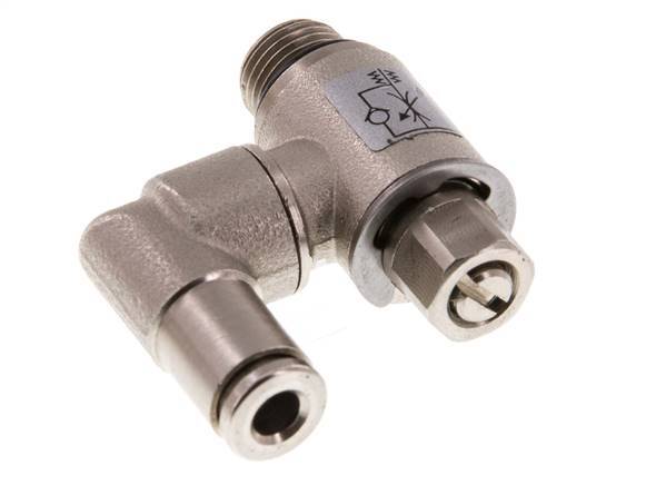 Flow Control Valve Meter-In Rotatable 4 mm - G1/8'' Brass Slotted Screw