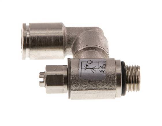 Durchflussregelventil Meter-In drehbar 8 mm - G1/8'' Messing Schlitzschraube