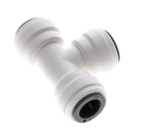 10mm Tee Push-in Fitting POM EPDM FDA [2 Pieces]
