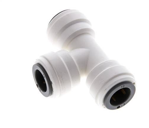 10mm Tee Push-in Fitting POM EPDM FDA [2 Pieces]