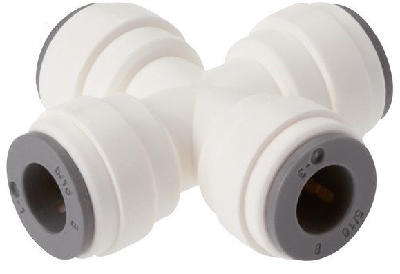 4mm Kreuz-Steckfitting POM EPDM FDA [2 Stück]