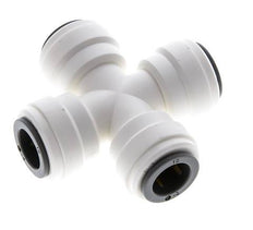 10mm Cross Push-in Fitting POM EPDM FDA [2 Pieces]