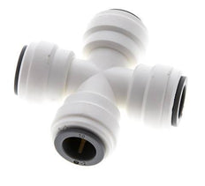 10mm Cross Push-in Fitting POM EPDM FDA [2 Pieces]