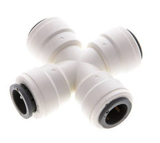 12mm Cross Push-in Fitting POM EPDM FDA [2 Pieces]