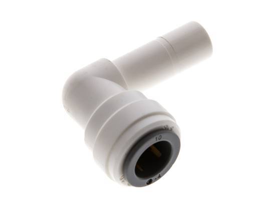 10mm x 10mm 90deg Elbow Push-in Fitting with Plug-in POM EPDM [5 Pieces]