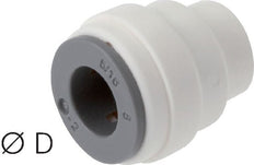 3/8'' Cap POM EPDM FDA [10 Pieces]