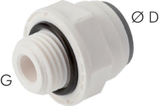1/2'' x G1/2'' Push-in Fitting with Male Threads POM EPDM [2 Pieces]