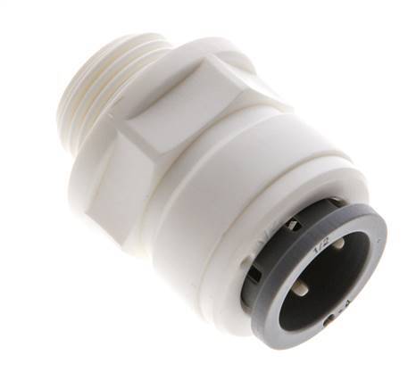 1/2'' x G3/8'' Steckverschraubung mit Außengewinde POM EPDM [5 Stück]