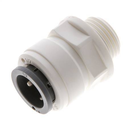 1/2'' x G3/8'' Steckverschraubung mit Außengewinde POM EPDM [5 Stück]
