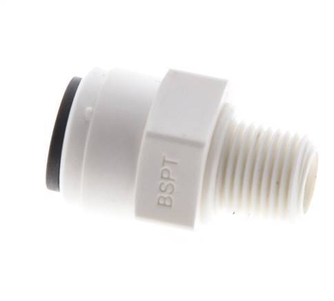 1/4'' x R1/8'' Steckverschraubung mit Außengewinde POM EPDM [10 Stück]