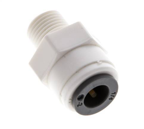 1/4'' x R1/8'' Steckverschraubung mit Außengewinde POM EPDM [10 Stück]