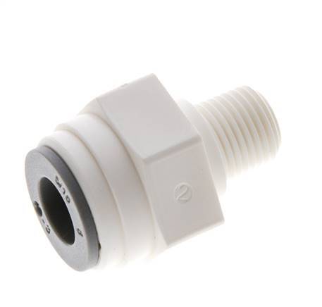 5/16'' x R1/8'' Push-in Fitting with Male Threads POM EPDM [10 Pieces]