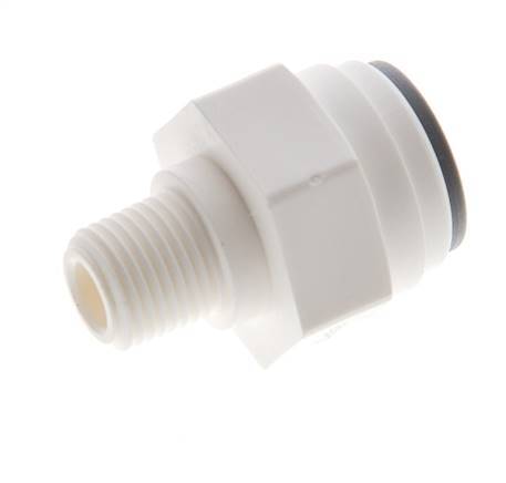 5/16'' x R1/8'' Push-in Fitting with Male Threads POM EPDM [10 Pieces]
