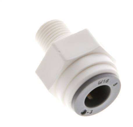 5/16'' x R1/8'' Push-in Fitting with Male Threads POM EPDM [10 Pieces]