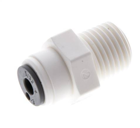 5/32'' x R1/4'' Push-in Fitting with Male Threads POM EPDM [10 Pieces]